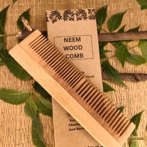 Pure Neem Wood Comb(Anti-Dandruf) set of 02
