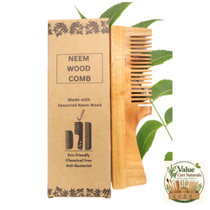 Pure Neem Wood Handle Comb Regular