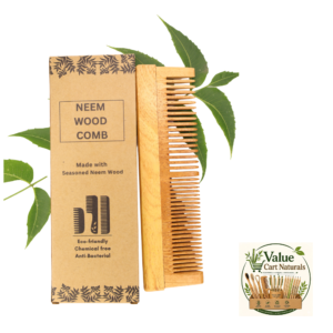 Pure Neem Wood Comb Regular Dual Lily